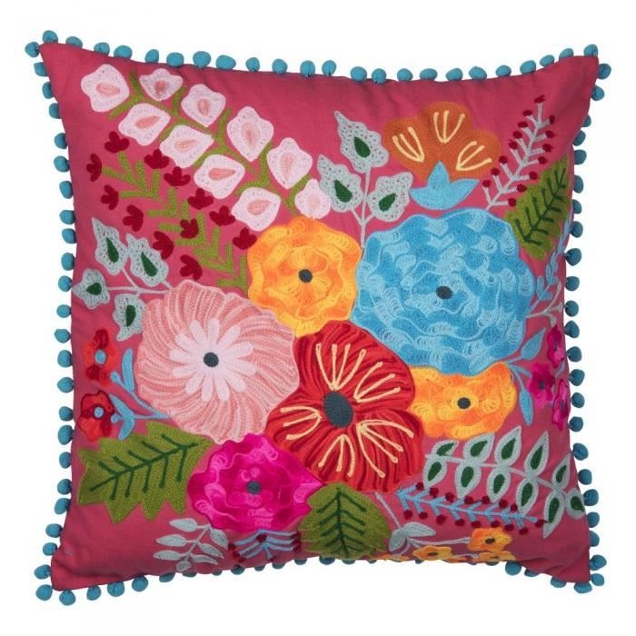 Coussin aubepine 45x45 cm - Table Passion Multicolore