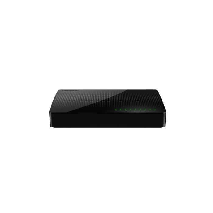 Tenda SG108 Switch de bureau maison 8 Ports Gigabit 10/100/1000 mbps Ports RJ45,Hub RJ45, Auto MDI/MDIX,Plug&Play, Aucune Configrtn