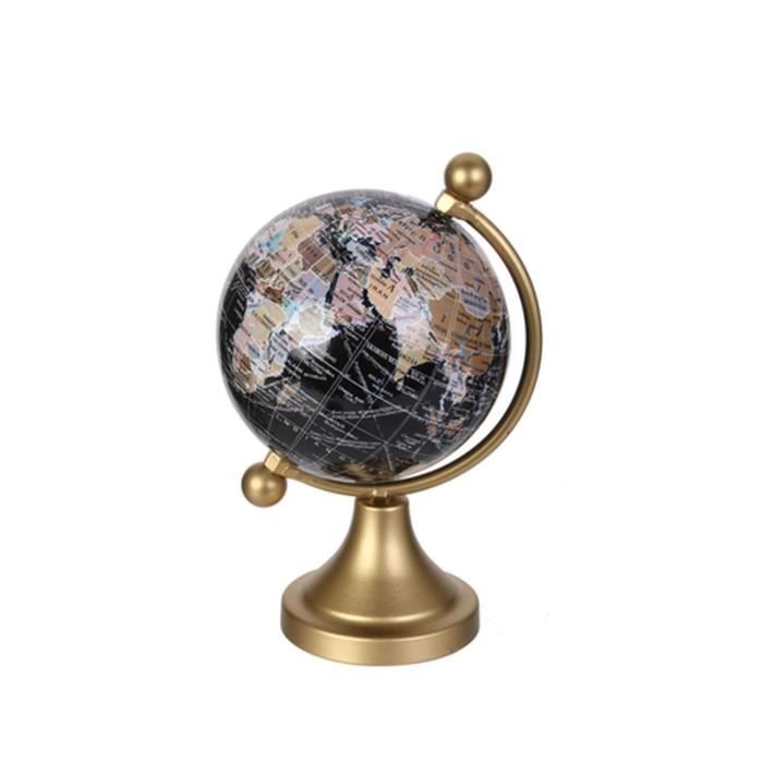 Globe terrestre design métal Globo - Doré