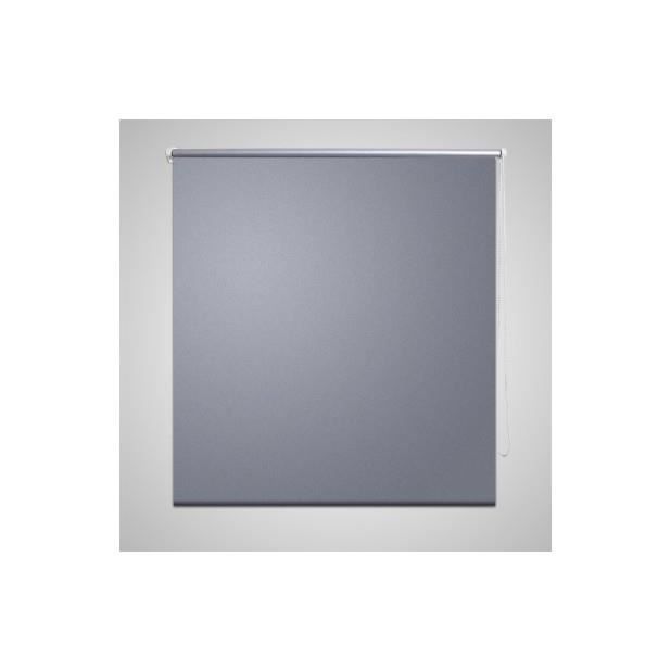 Store enrouleur occultant 140 x 230 cm gris
