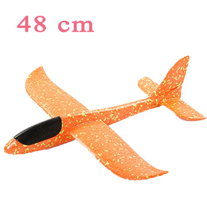 Pas de LED petit-Planeur À Main En Mousse De 48cm, Avion À Lancer En Epp, Lancement En Plein Air