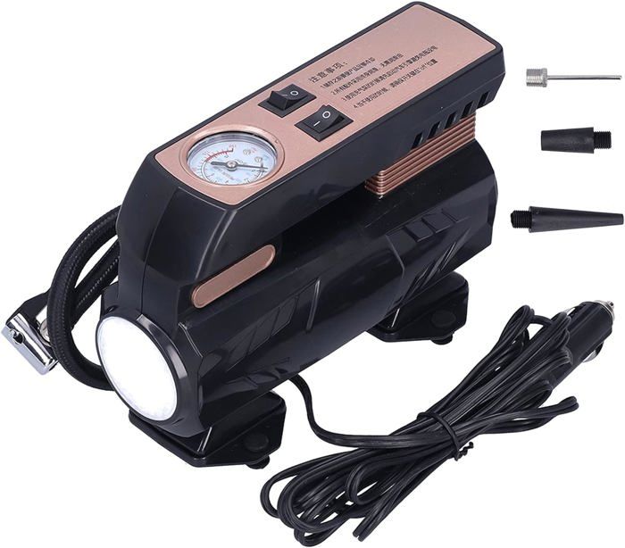 Mini Compresseur D'air Pompe Gonfleur De Pneu Auto Voiture 12 V 300 PSI - Auto