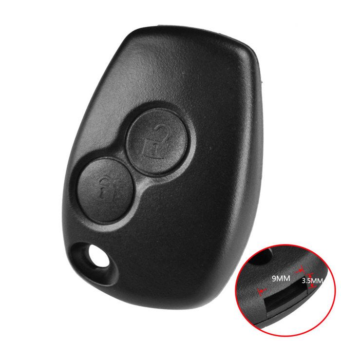 FINTERRY Coque Clé Renault Dacia 2 Boutons Compatible pour Renault