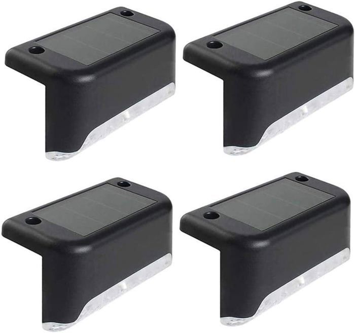 Lot De 6 Lampes Solaires Pour Escaliers Extérieurs - Étanches IP65, Auto-On/Off, Ultra-Plates - Idéales Pour Marches, Allées, Jardin, Terrasse (Blanc Chaud) - 2
