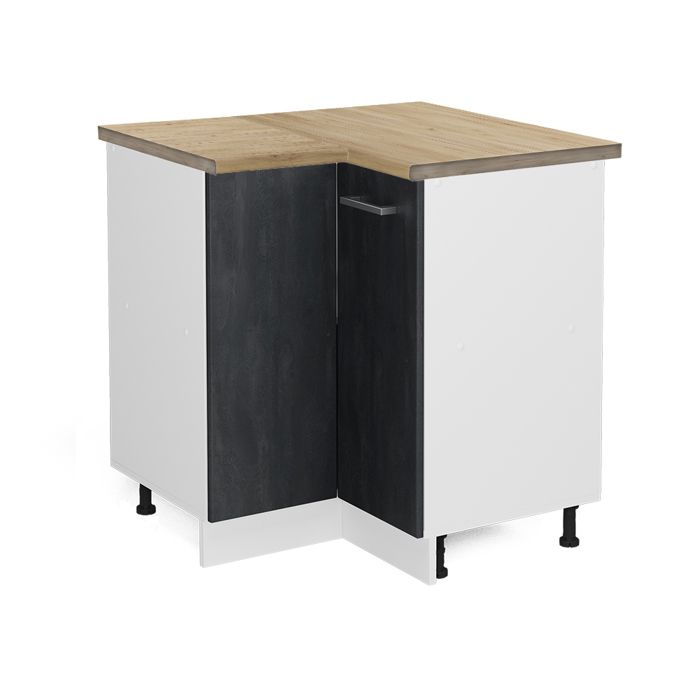 Meuble dangle R-Line 75.6cm PT Chêne Béton noir/Blanc Vicco 47633