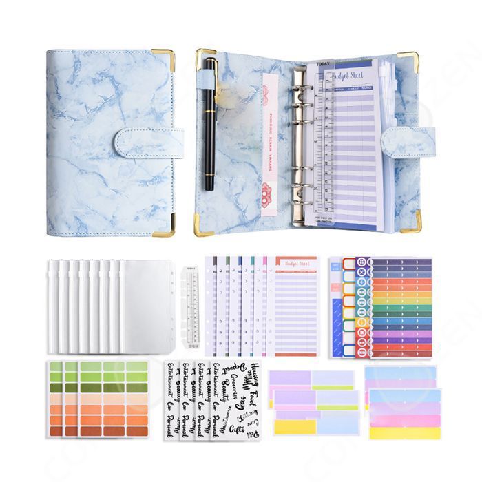 Classeur Budget A6 Avec Accessoires - Organisateur Financier Portable Pour Économies