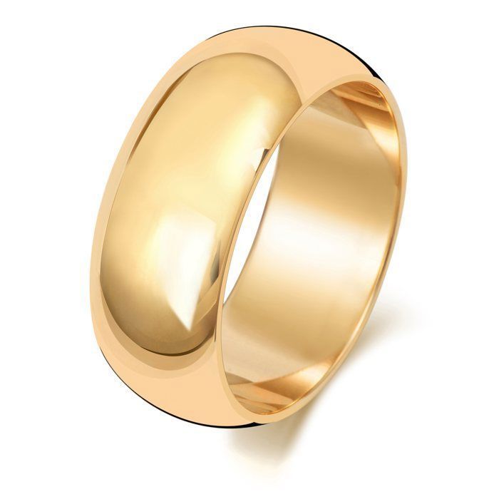 Alliance Homme/Femme Or 9k 8mm Forme D 30932