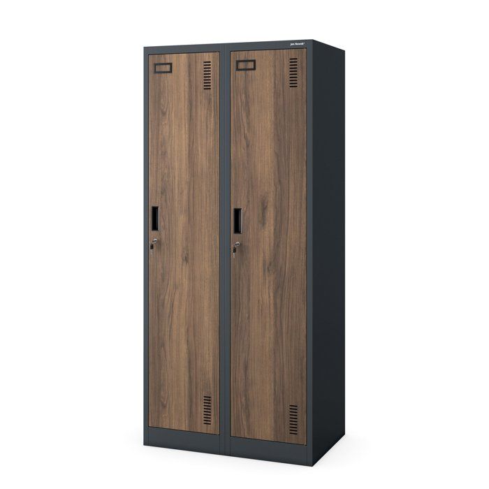 Armoire industrielle en métal pour les documents KACPER 800 x 1800 x 500 mm Eco Design: anthracite/ noyer