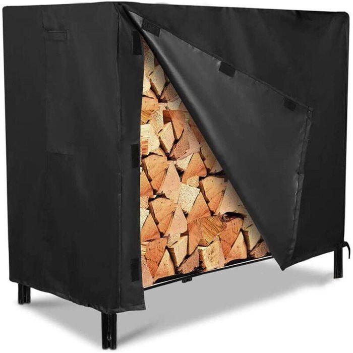 Comparer les prix de Extrieur Housse Impermable pour Bois de Chauffage Extrieur - 244 x 61 x107cm - Noir Label