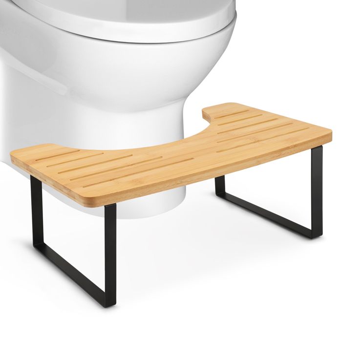 Tabouret De Toilette Pour Adulte Et Enfant - Repose-Pieds Salle De Bain Antidérapant - Position Squat Naturelle