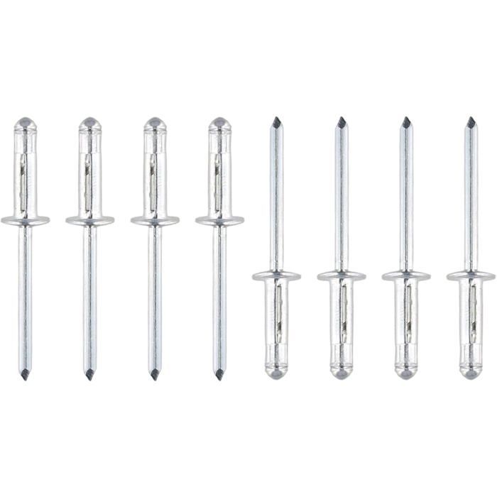 100 Rivets 4,8 x 16 mm Rivet Inox Rivets pour Métal, Bois, Plastique168 ...