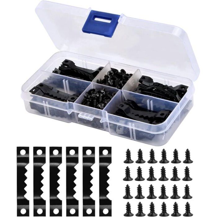 Lot De 20 Crochets De Suspension En Métal En Dents De Scie Avec