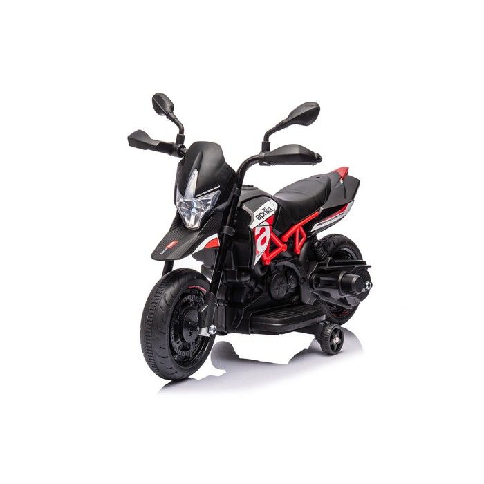 Moto enfant Aprilia Dorsoduro 6v Rouge - Moto électique pour enfant avec batterie rechargeable
