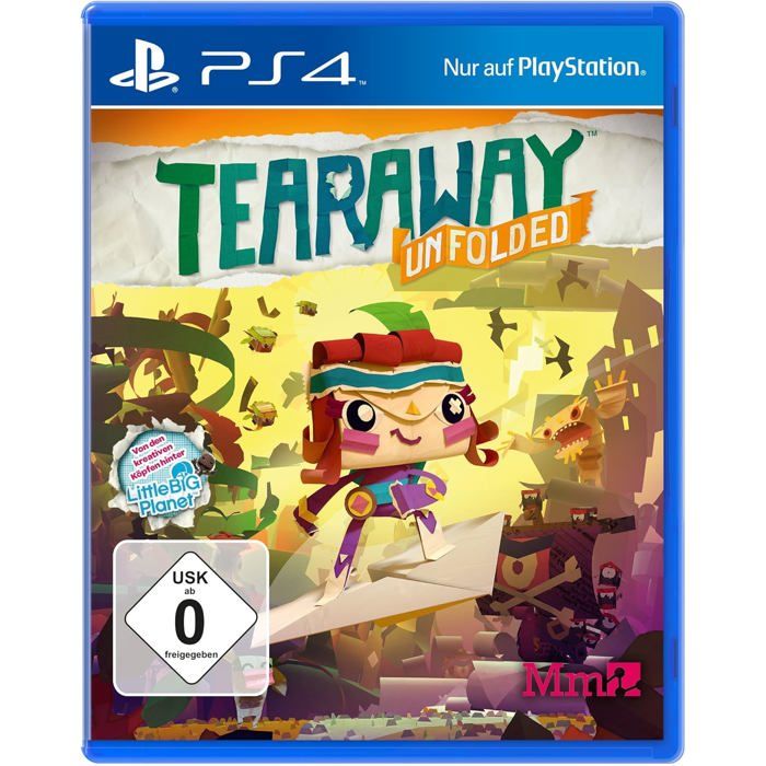 PlayStation Jeu PS4 Tearaway Unfolded - Edition Standard - Langue Fr