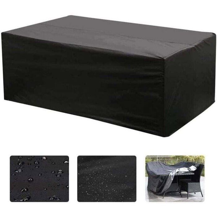 Housse de meubles de jardin - PZCC - Oxford 210D - 242x162x100 cm - Étanche 3000 Pa - Protection UV