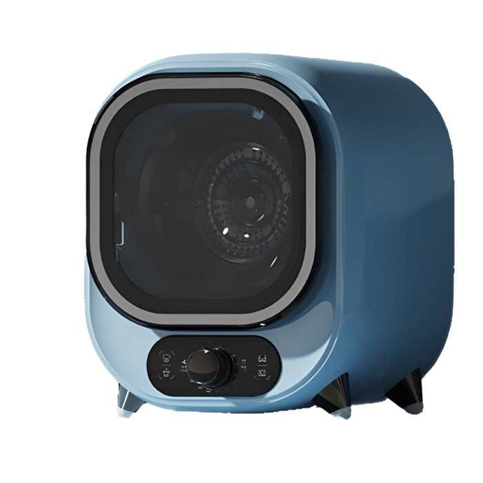 Mini sèche-linge capacité 08 kg stérilisation par lumière bleue silencieux adapté pour mère et bébé 450W 31x39x38CM bleu