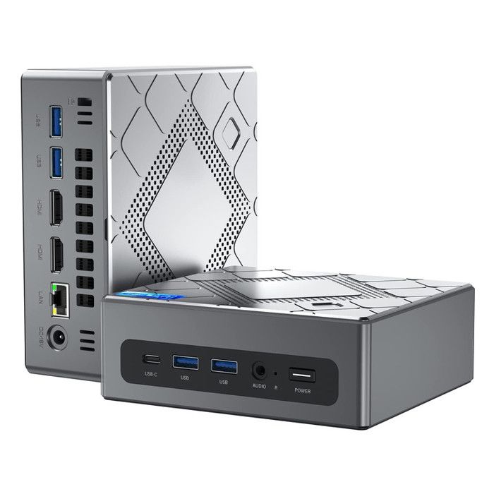 NiPoGi Mini PC Ιntel Core i5-12600H(12C/16T jusquà 45 GHz18MB Cache)PC Gamer-16Go DDR4 512Go NVME M.2 SSDWiFi 6Windows 11