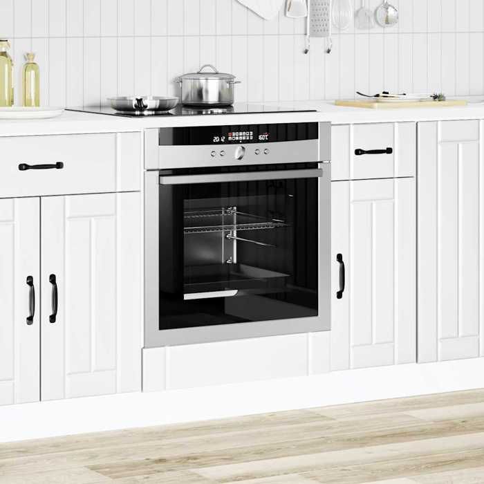 Armoire à four (1 PC) - Vaisselier Meuble Rangement - Lucca blanc bois dingénierie 60x46x81.5 cm L11