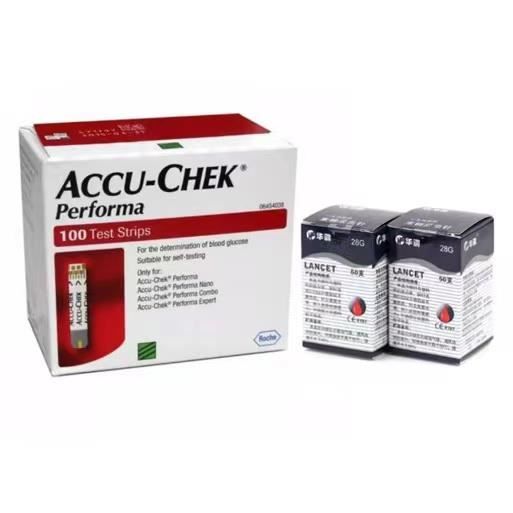 AccuChek Performa Test Strips 100's + Lancets 100's Cdiscount
