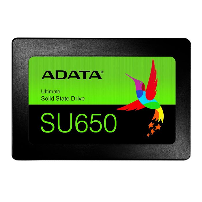 Disque SSD interne ADATA Ultimate SU650 480 Go – SATA 6Gb/s – 2.5 – 3D NAND – Cache SLC – ECC