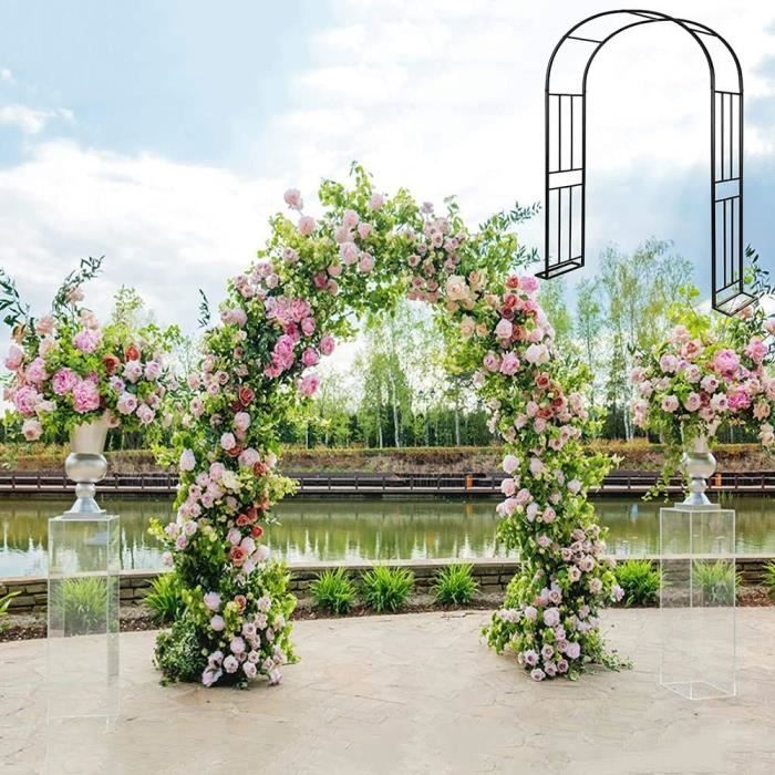 Arche De Jardin En Acier 8ft Garden Mile - Support Plantes Grimpantes Robuste