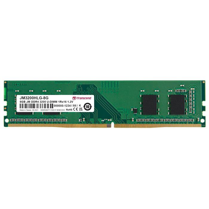 Transcend JetRam JM3200HLG 8G module de mémoire 8 Go 1 x 8 Go DDR4 3200 MHz Neuf - vue 5