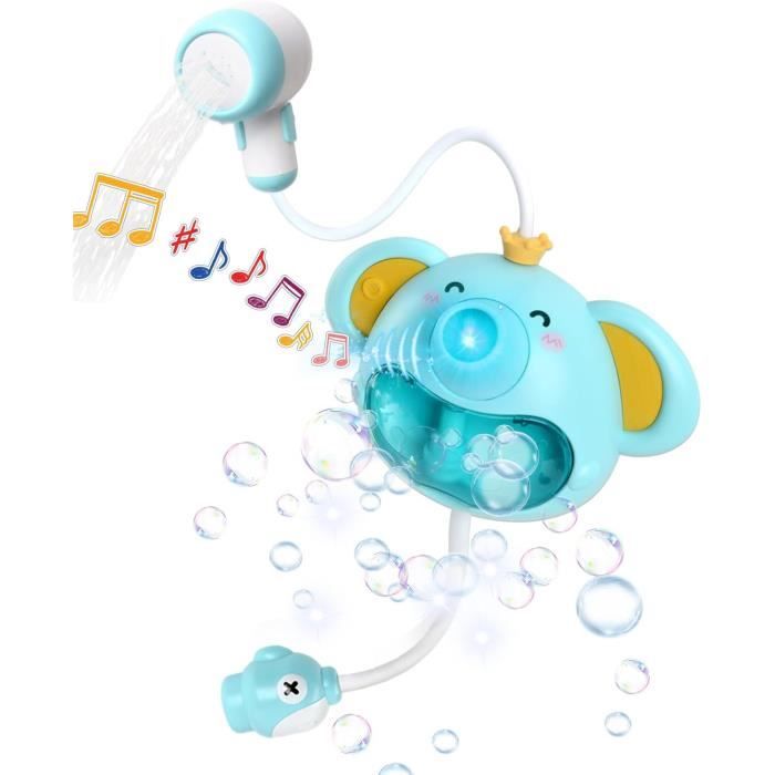 Jouet de bain douchette éléphant bleu - Made in Bébé