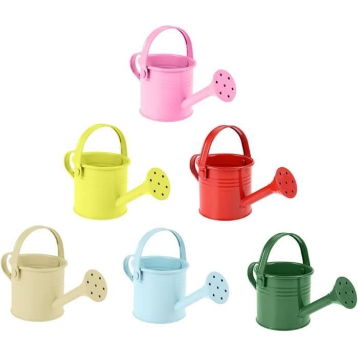 Lot De 12 Mini Arrosoirs En Métal Colorés - Décoration Pour Plantes D'Intérieur, Jouet D'Imitation Ou Outil D'Enseignement Mignon