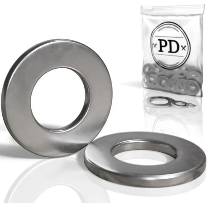 Rondelle In Gomma M18 DIN 125 Forma A - 34.9mm X 19mm X 3mm - Prodotto UK