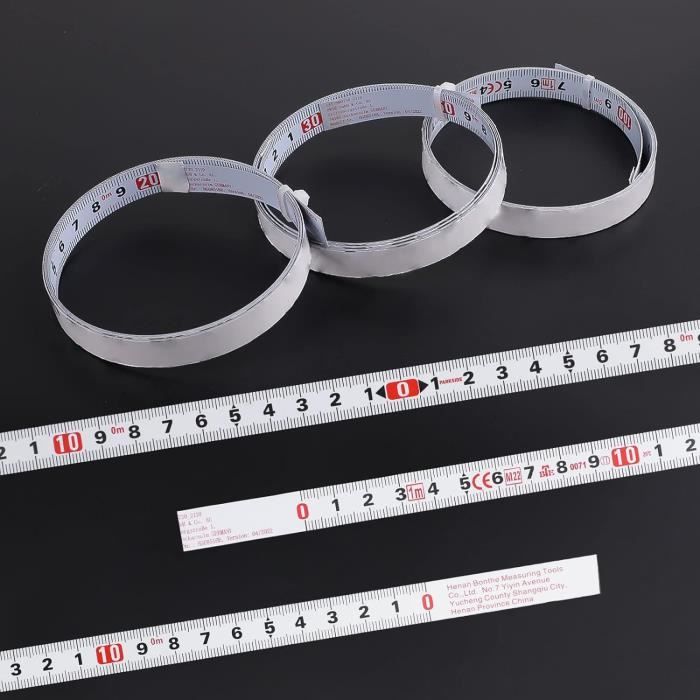 Règle Adhésive PATIKIL - Pack De 5 Rubans à Mesurer 50 Cm | Auto-adhésif, Imperméable | Pour établi, Machine à Coudre, Table à Dessin - 6