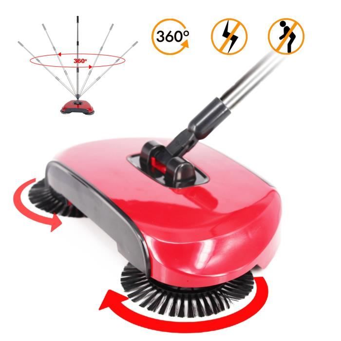 Accessoire Ménager Multi-surfaces Balai Serpillière Rotatif Inovia Cleanova - Essorage Intégré 2025 ! Nettoyage Sols Humides Secs