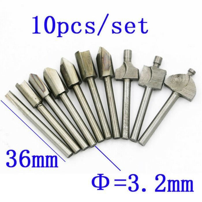 20pcs 3mm Diamant Tige De Broyage M/èches De Fraise Set D/écoupant Foret Pour Outils Rotatifs