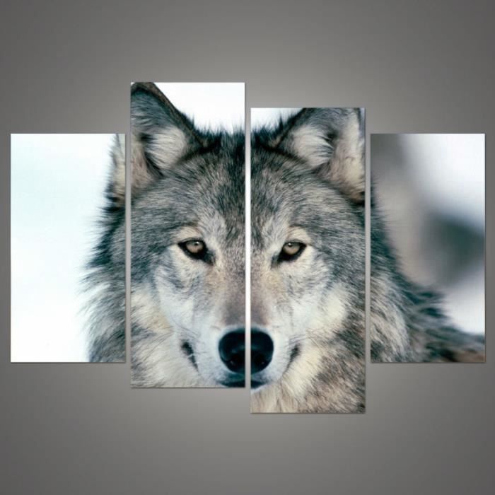 Modular Pictures 4 Piece Wall Art Peintures Modulaires Photos Sur Toile Noir Et Blanc Gris Loup Les Tableaux Modulaires Non Encadres Cdiscount Maison Modular Pictures 4 Piece Wall Art Peintures Modulaires Photos Sur Toile Noir Et Blanc Gris Loup Les Tableaux Modulaires Non Encadres Cdiscount Maison