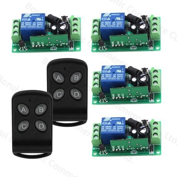 1-CH RF Sans fil Télécommande /& Récepteur 433MHz 12V DC 30m à 100m