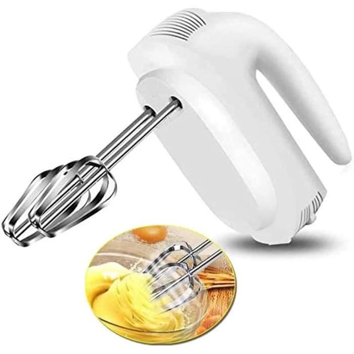 Fouet électrique Tonysa 260W - 7 Vitesses, Avec 2 Batteurs Et 2 Crochets - Pour Pâtisserie Maison