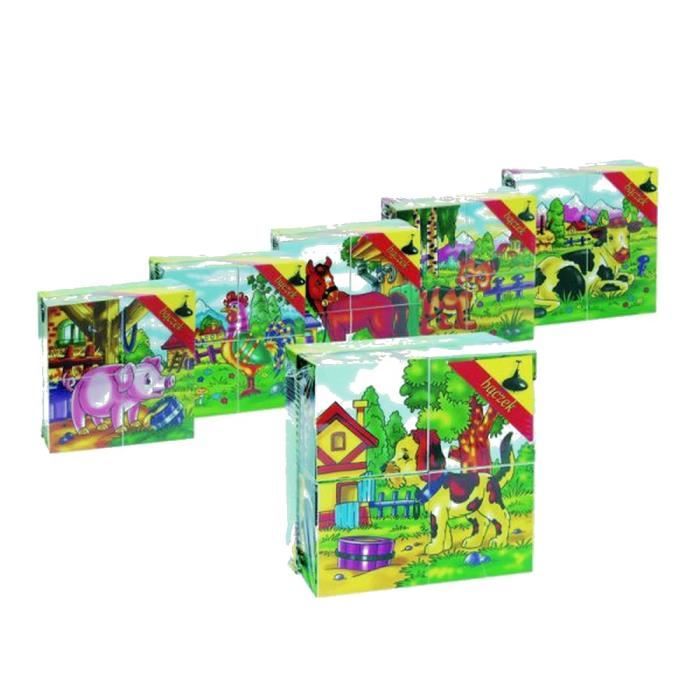 Puzzle Cube Les Animaux De La Ferme Enfant Bebe Cdiscount Jeux Jouets