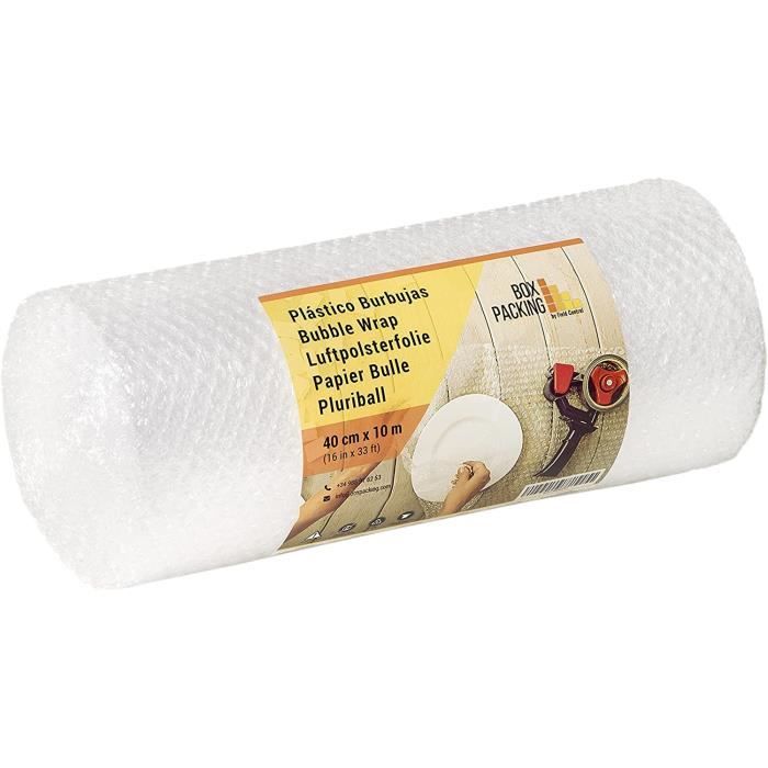 Papier Bulle 2 Rouleaux (22 M Total) - 300 Mm X 11 M Par Rouleau, Perforé Tous Les 30 Cm - Pour Déménagement, Emballage Fragile - Rose