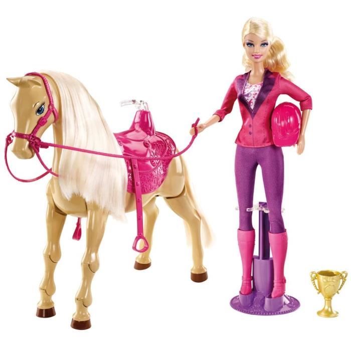 Barbie cheval on sale trotteur