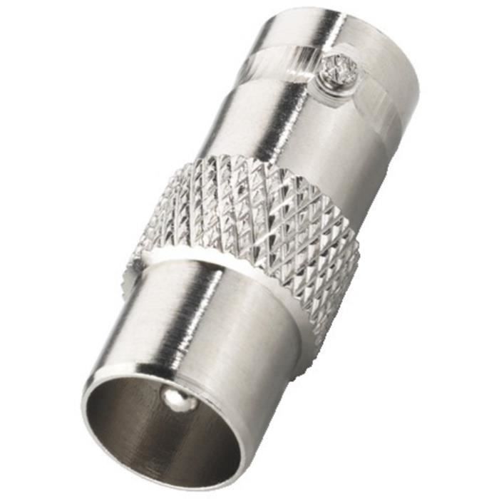 Adaptateur BNC femelle / fiche antenne mâle coaxiale - Adaptateur BNC  femelle / fiche antenne mâle coaxiale - câble tv - vidéo - son, avis et  prix pas cher - Cdiscount