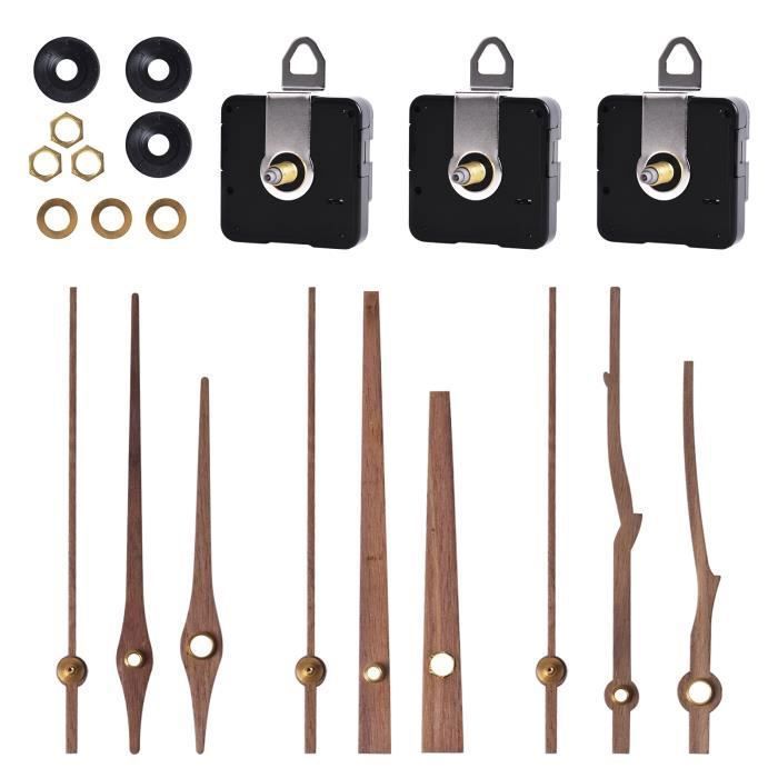 Sets Mécanisme d'Horloge avec Aiguilles d'Horloge en Bois