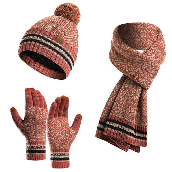 Ensemble bonnet écharpe gant femme clearance