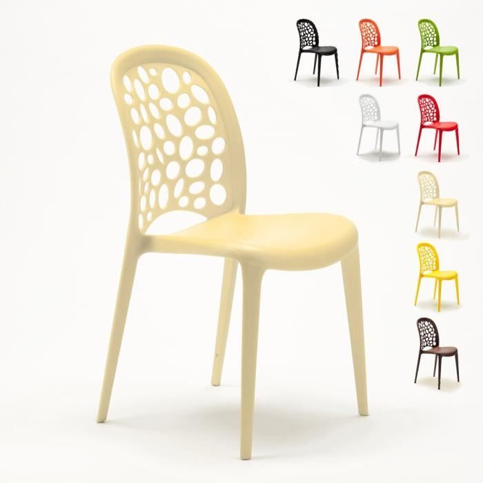 Chaise salle à manger café bar restaurant jardin polypropylène