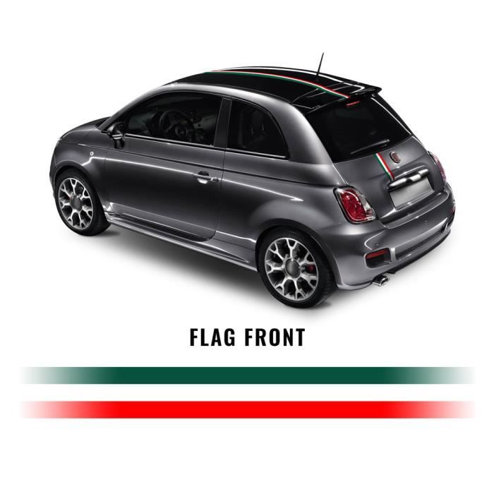 hotrodspirit plaque fiat 500 parking drapeau italien tole deco affiche métal