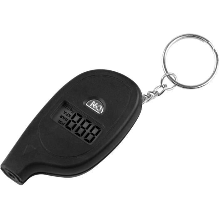 Manomètre Pression Pneus Professionnel 100 PSI / 7 Bar | Certifié ANSI, Cadran 3.8cm, Pour Voiture Moto