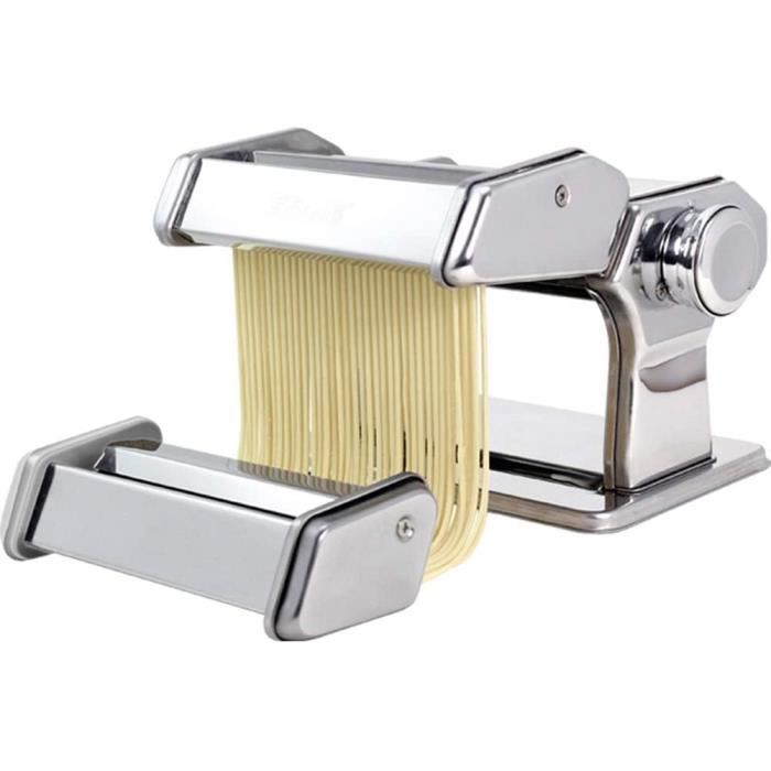 Machine à Pâtes Fraîches Manuelle En Acier - 7 épaisseurs Réglables Pour Lasagnes, Fettuccine, Etc.