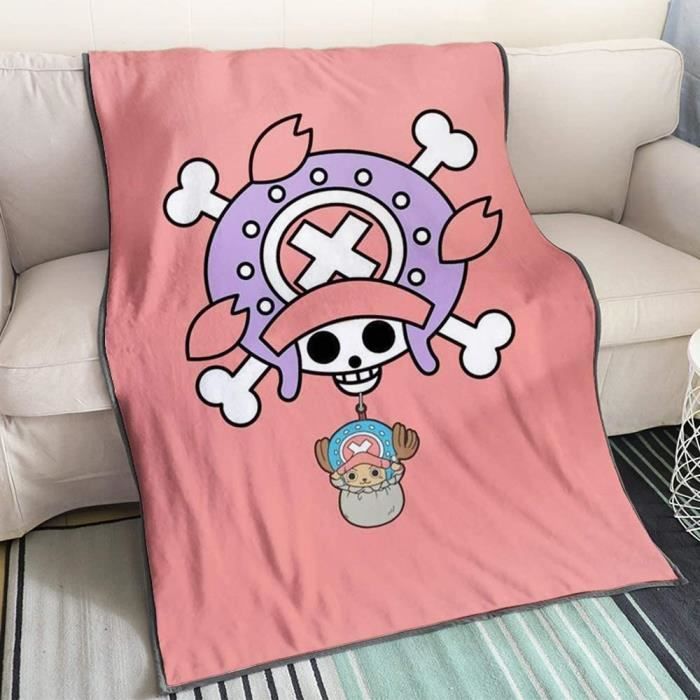 One Piece Rose Tony Tony Chopper Sur Un Ballon Cartoon Anime Couverture 180x2cm 627 Cdiscount Maison