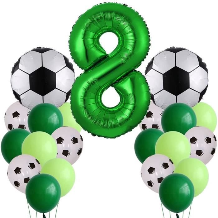 Décoration d'anniversaire de 8 ans pour anniversaire d'enfant garçon Grand  ballon de football Décoration d'anniversaire Ballo 198 - Cdiscount Maison