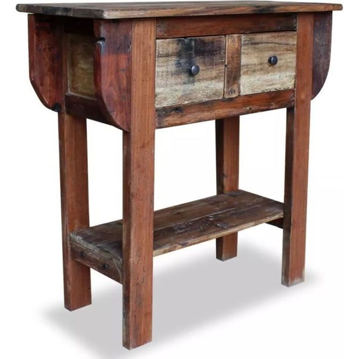 CHEZ7530Elégant - Table Console Table dEntrée Vintage décor - Table de drapier Console - style industriel Armoire console Table d