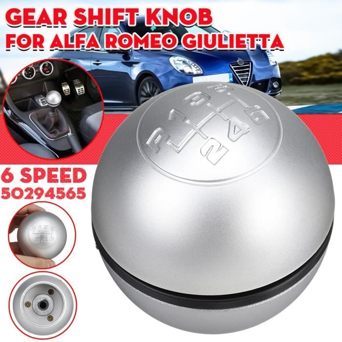 Pièces Auto,6 vitesses voiture manuelle levier de vitesse mat levier  manette de vitesse bâton main balle pour Alfa Romeo Giulietta - Cdiscount  Auto