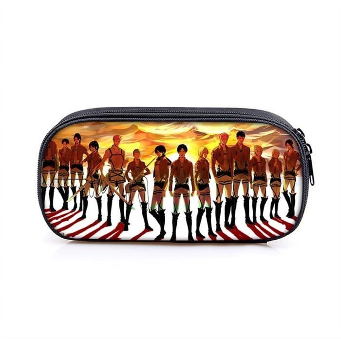 Sac à Dos Attack On Titan (Shingeki) 30L Avec Trousses Et Chargeur USB - Eren